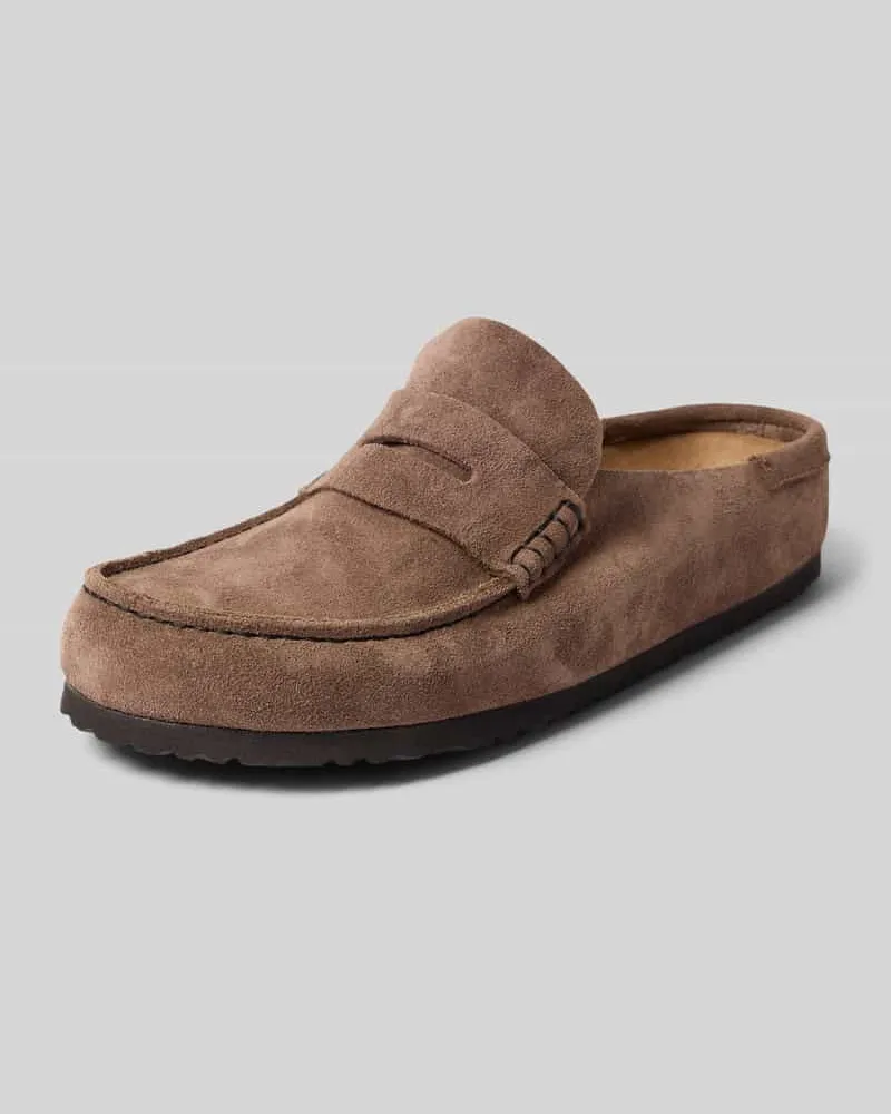 Birkenstock Loafer aus echtem Leder Modell 'Naples Dunkelbraun