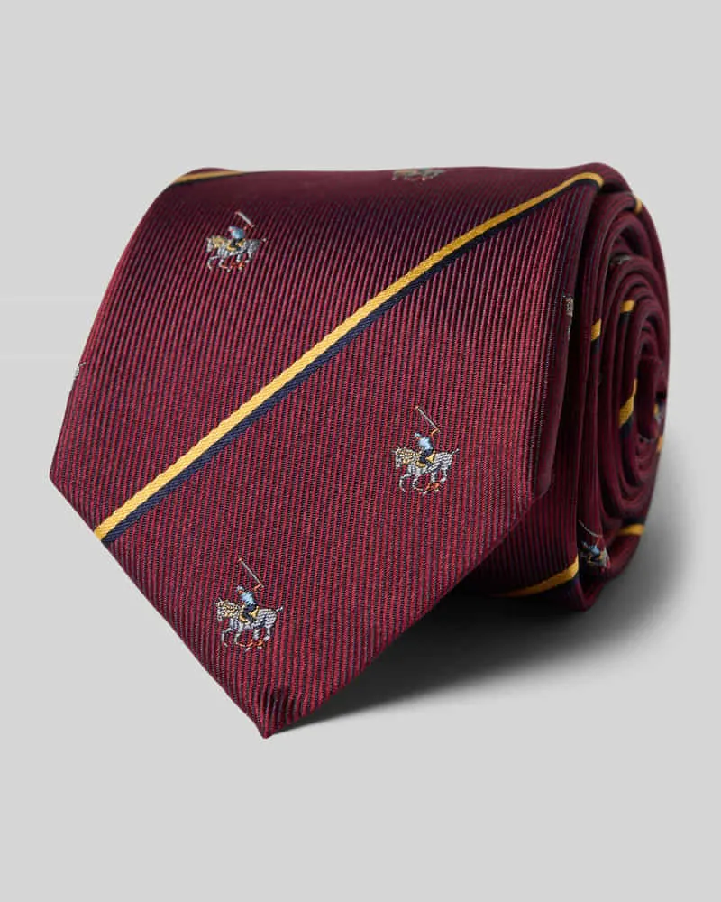 Blick Seidenkrawatte aus reiner Seide Bordeaux