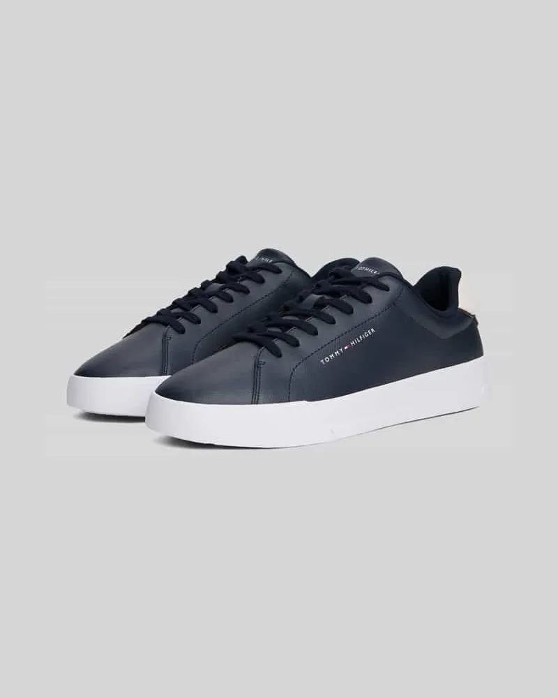 Tommy Hilfiger Sneaker aus Leder-Mix mit Label-Details Dunkelblau