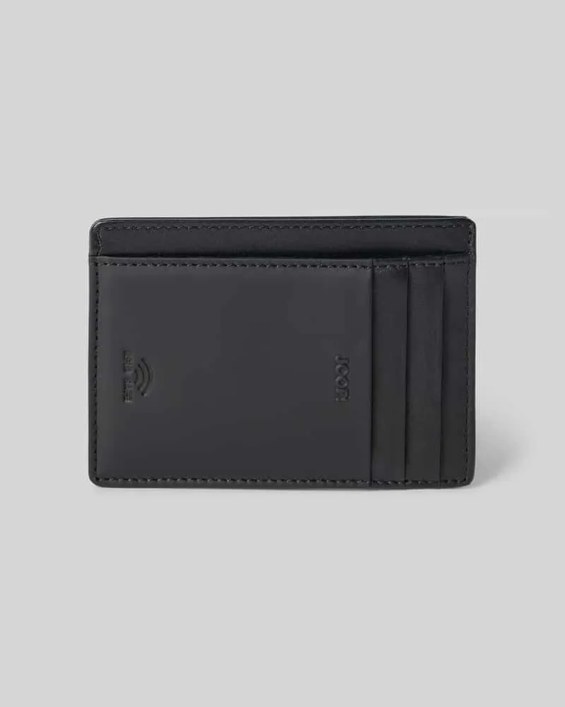 JOOP! Kartenetui aus Leder mit RFID-Blocker Modell 'manciano itys Black