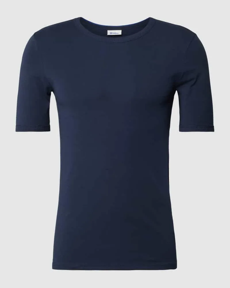 Schiesser T-Shirt mit geripptem Rundhalsausschnitt Modell 'REVIVAL 