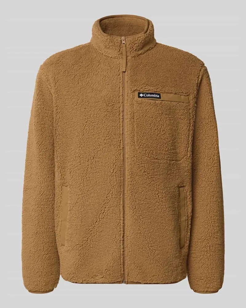 Columbia Sportswear Company Regular Fit Fleecejacke mit Logo-Patch Camel