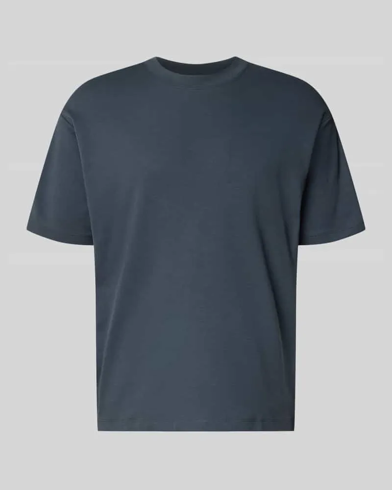 Marc O'Polo Relaxed Fit T-Shirt aus reiner Baumwolle Dunkelgrau
