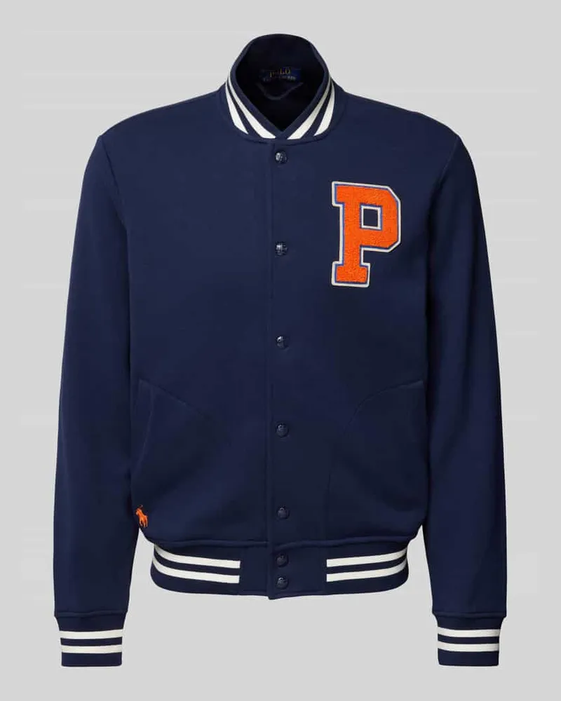 Ralph Lauren College-Jacke mit Druckknopfleiste Marine