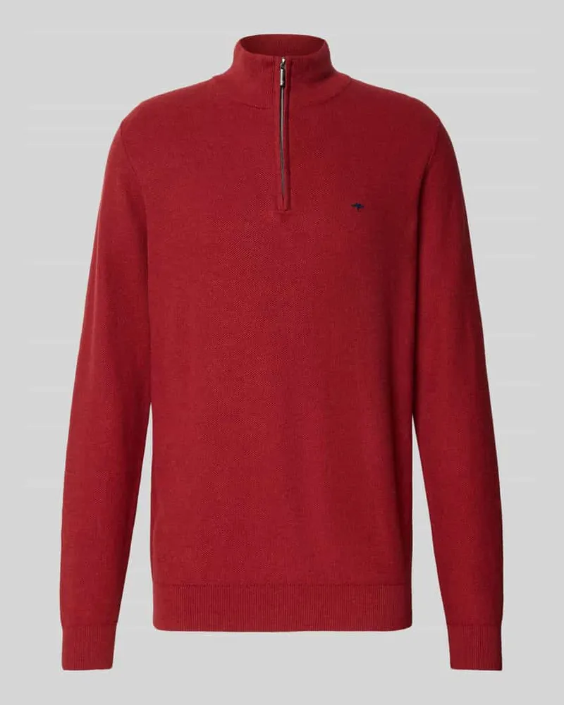 Fynch-Hatton Strickpullover mit Troyer-Kragen 