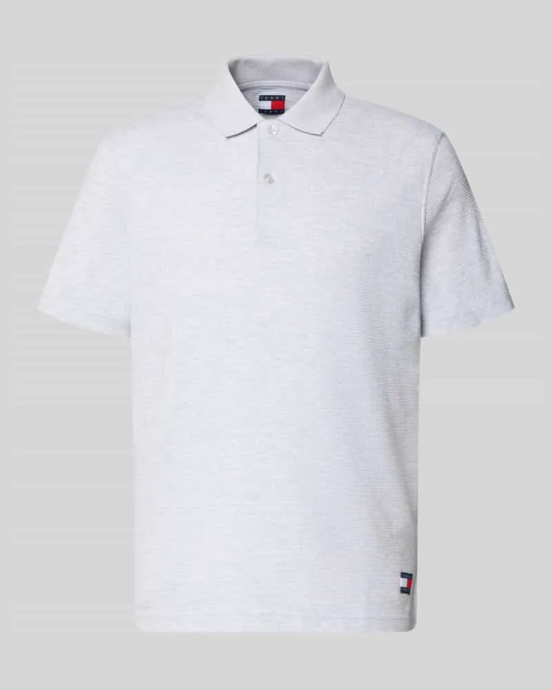 Tommy Hilfiger Regular Fit Poloshirt aus reiner Baumwolle Hellgrau