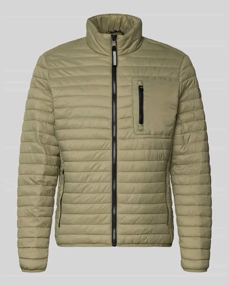 Camel Active Steppjacke mit Stehkragen Khaki