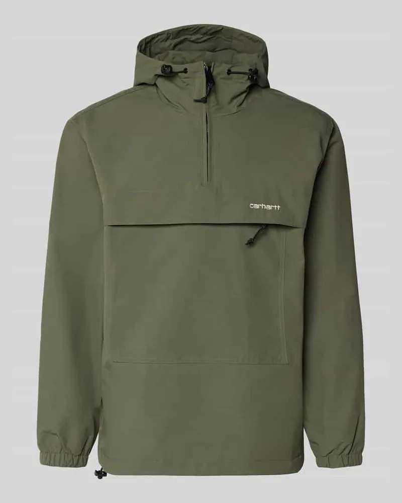 Carhartt WIP Windbreaker mit Label-Stitching Oliv