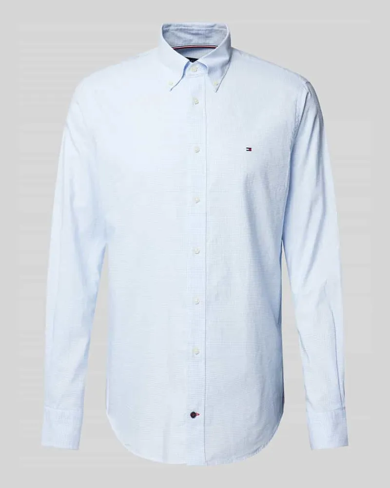 Tommy Hilfiger Slim Fit Business-Hemd mit Button-Down-Kragen Modell 'Henry 