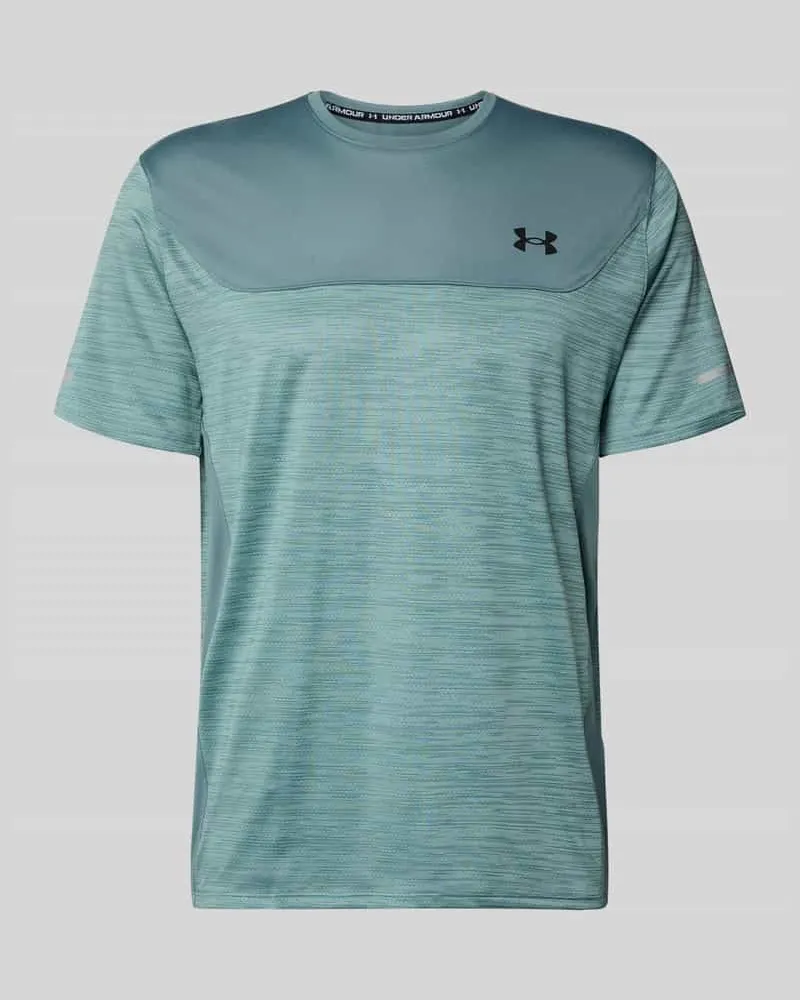 Under Armour Funktionsshirt mit Logo und Rundhalsausschnitt Mint
