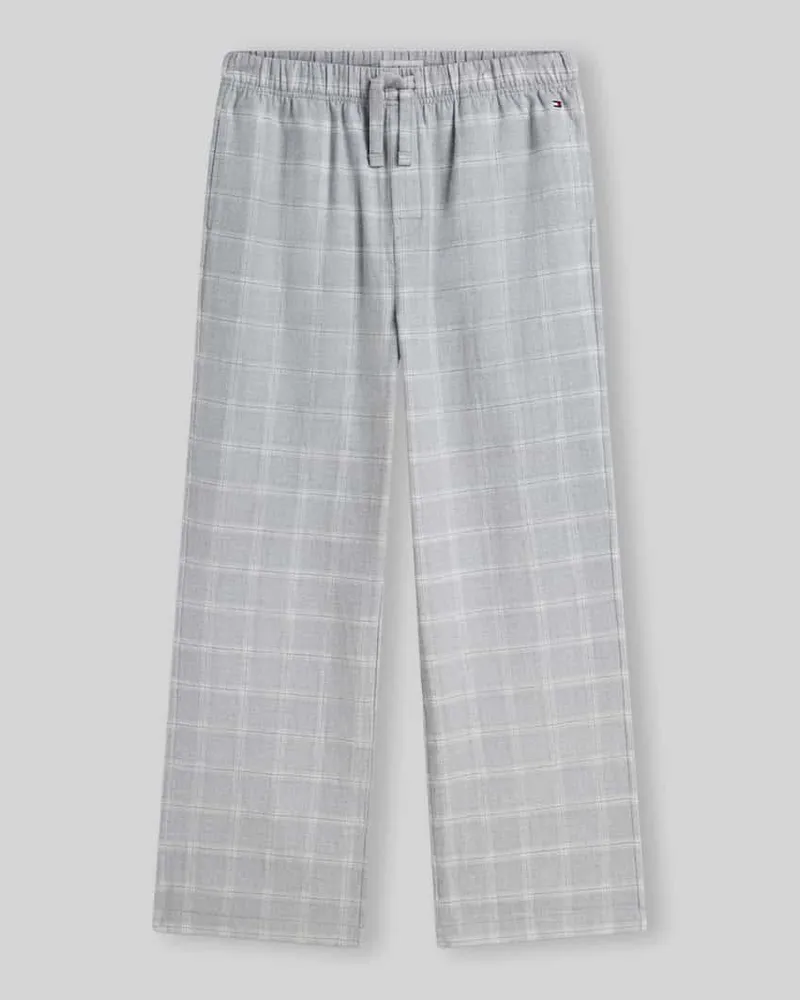Tommy Hilfiger Relaxed Fit Pyjama-Hose aus Reiner Baumwolle Mittelgrau