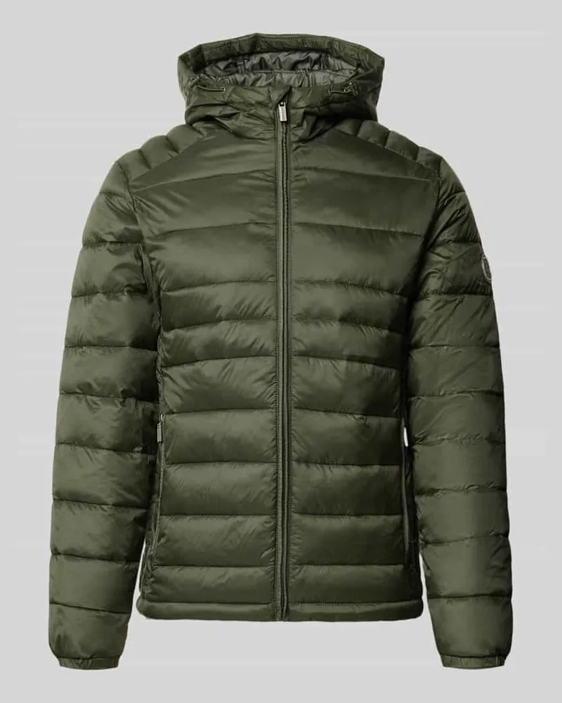 Jack & Jones Regular Fit Jacke in Stepp-Optik Modell 'KINGSLEY Mittelbraun