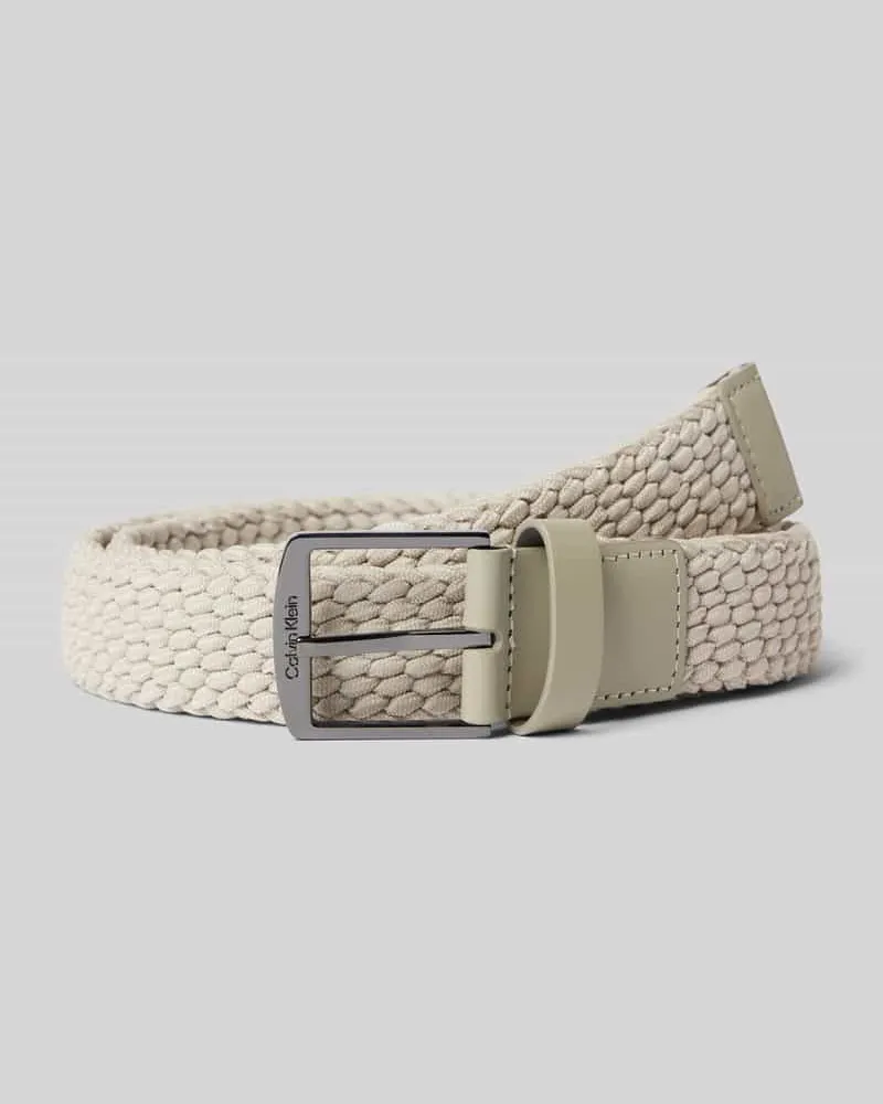 Calvin Klein Gürtel mit Zopfmuster Modell 'CASUAL Beige