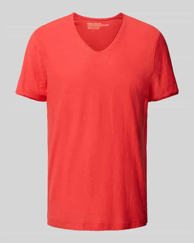 McNeal T-Shirt mit V-Ausschnitt Hellrot