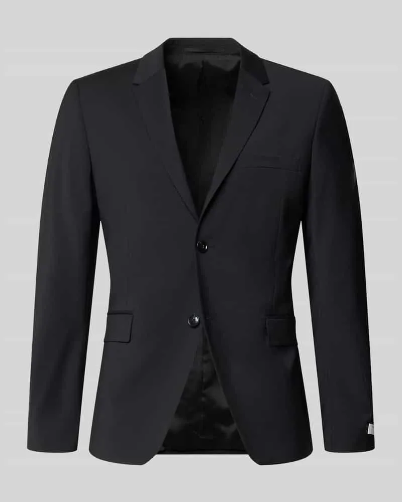 Tiger of Sweden Slim Fit 2-Knopf-Sakko mit Pattentaschen Modell 'JAMIE Black