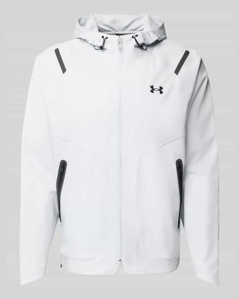 Under Armour Softshell-Jacke mit Zweiwege-Reißverschluss Modell 'Unstoppable Hellgrau
