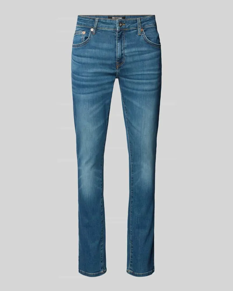 Only & Sons Slim Fit Jeans im 5-Pocket-Design Modell 'LOOM 