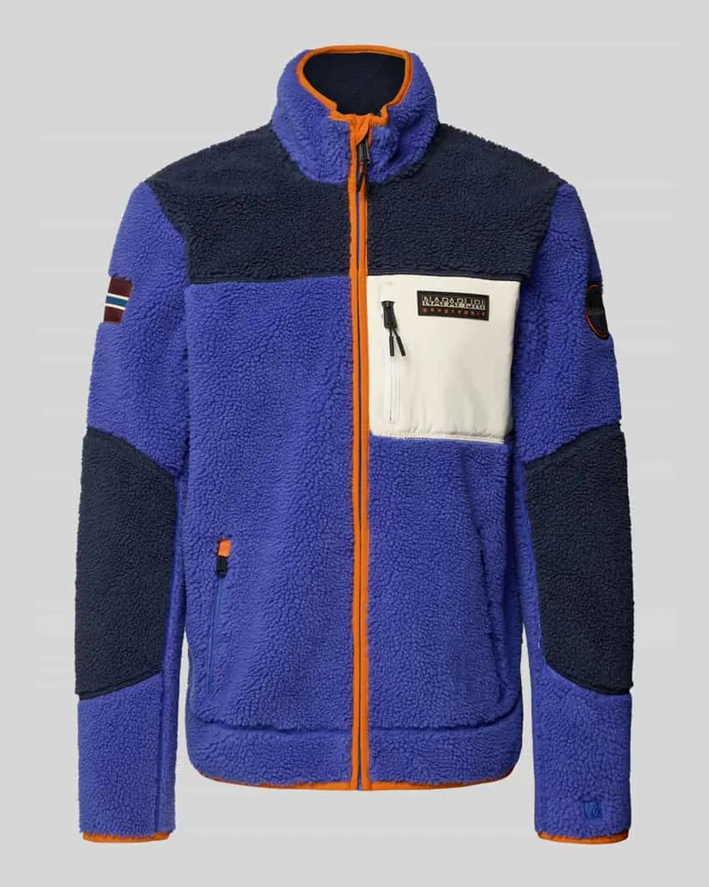 Napapijri Fleecejacke mit Reißverschlusstaschen Modell 'YUPIK Royal