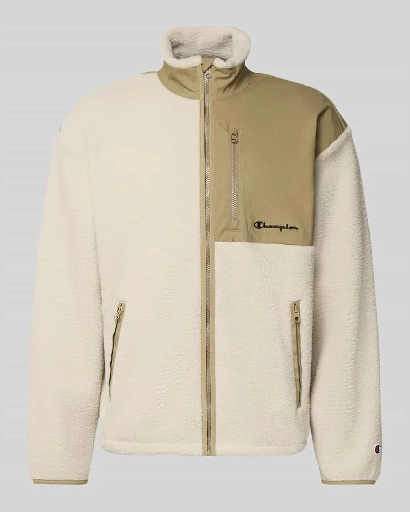 Champion Sweatjacke aus Teddyfell Beige
