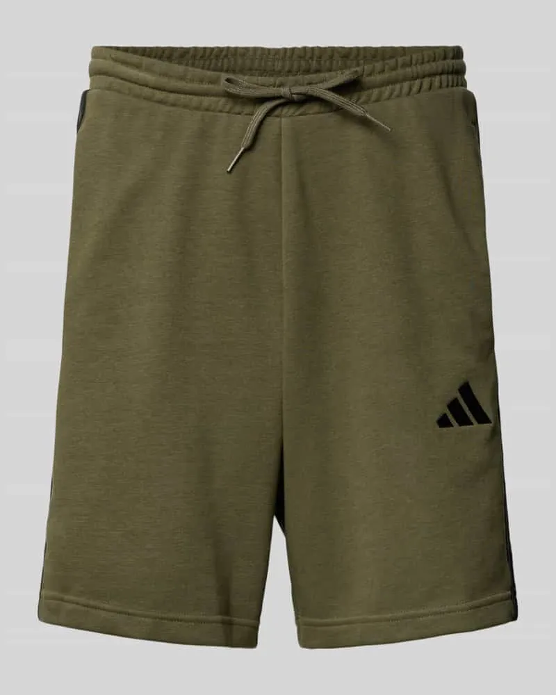 adidas Sweatshorts mit Label-Stitching und elastischem Bund 