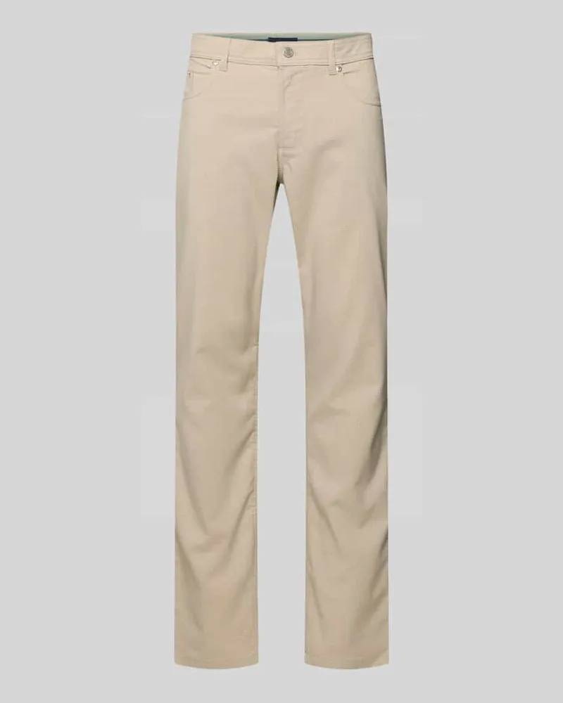 Christian Berg Chino mit 5-Pocket-Design Sand
