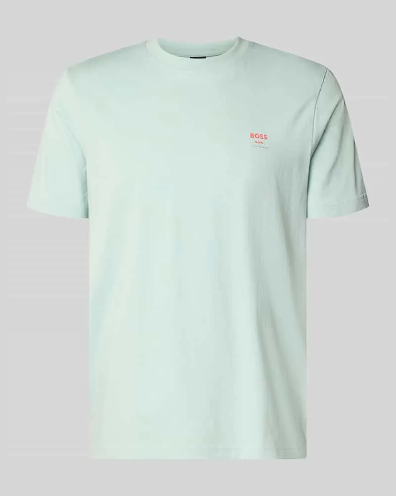 HUGO BOSS Regular Fit T-Shirt aus reiner Baumwolle Modell 'TE_GROOVE Tuerkis