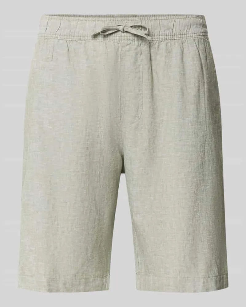 McNeal Shorts aus Leinen-Baumwoll-Mix mit elastischem Bund Lind