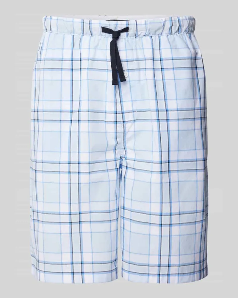 Tommy Hilfiger Pyjama-Hose mit elastischem Bund Hellblau