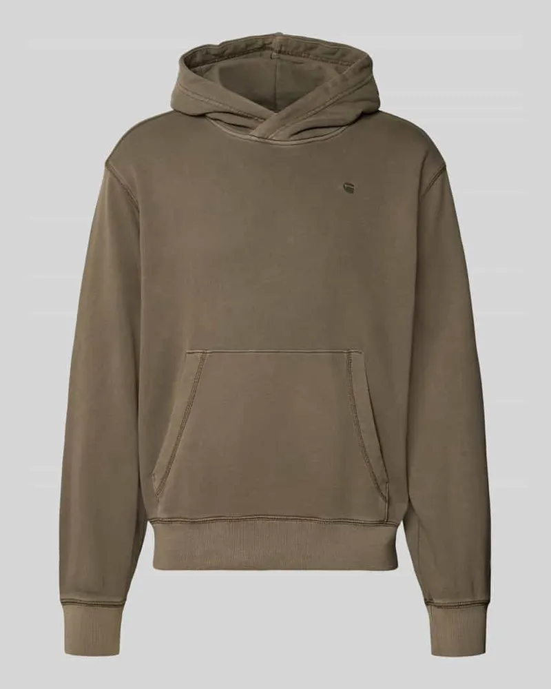 G-STAR RAW Regular Fit Hoodie aus reiner Baumwolle Khaki