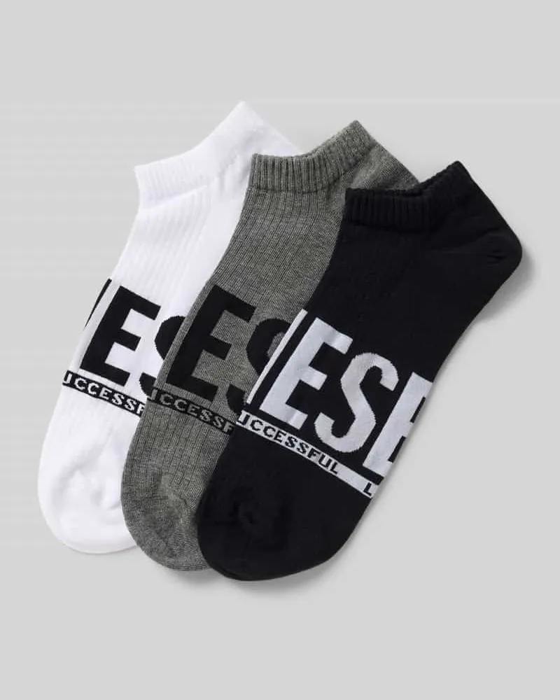 Diesel Sneakersocken mit Label-Detail im 3er-Pack 