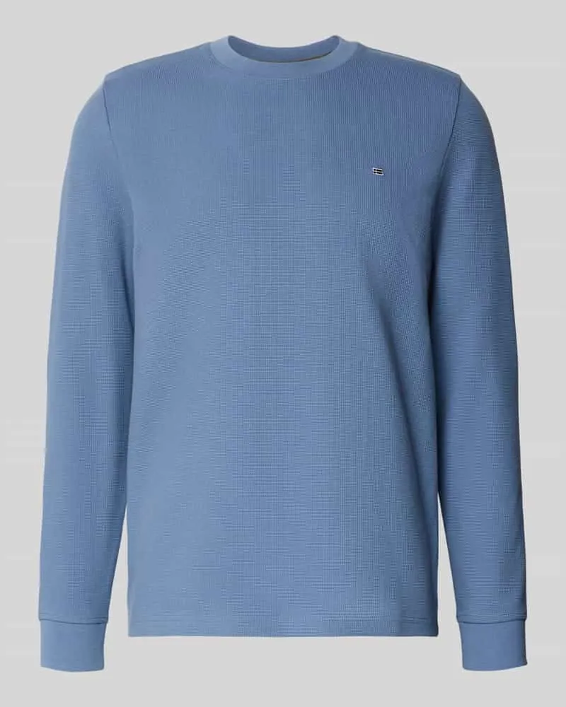 Christian Berg Pullover mit Label-Patch 