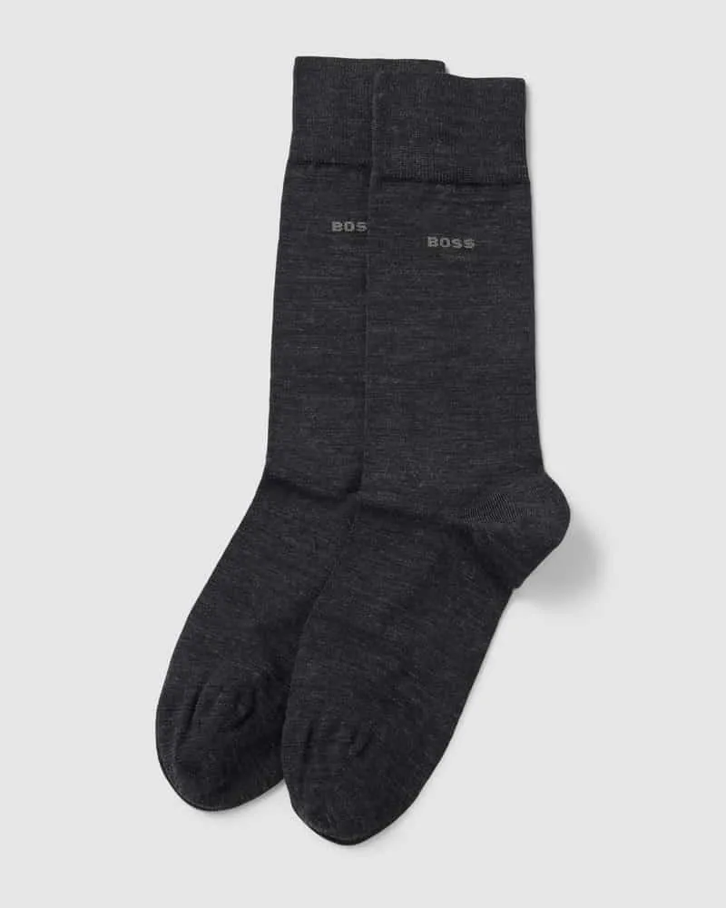 HUGO BOSS Socken mit Strukturmuster im 2er-Pack 
