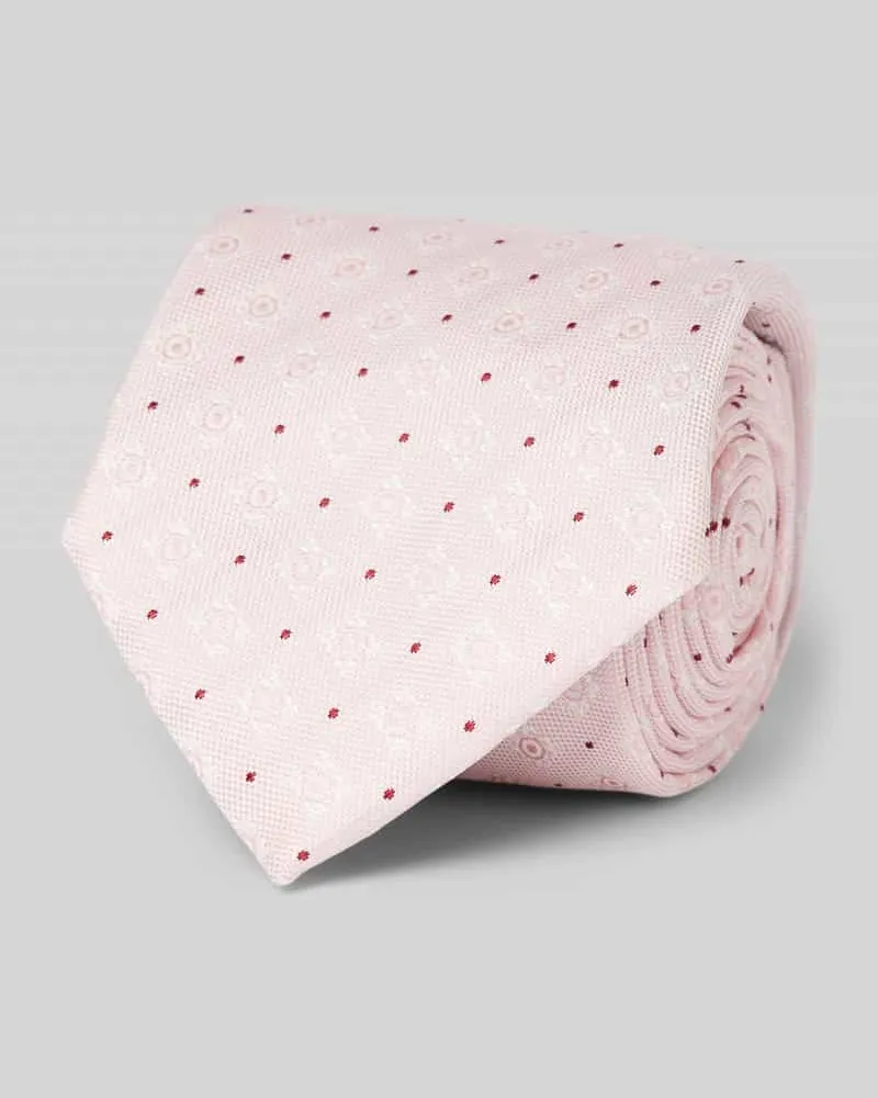 HUGO BOSS Seidenkrawatte mit Label-Detail Rosa