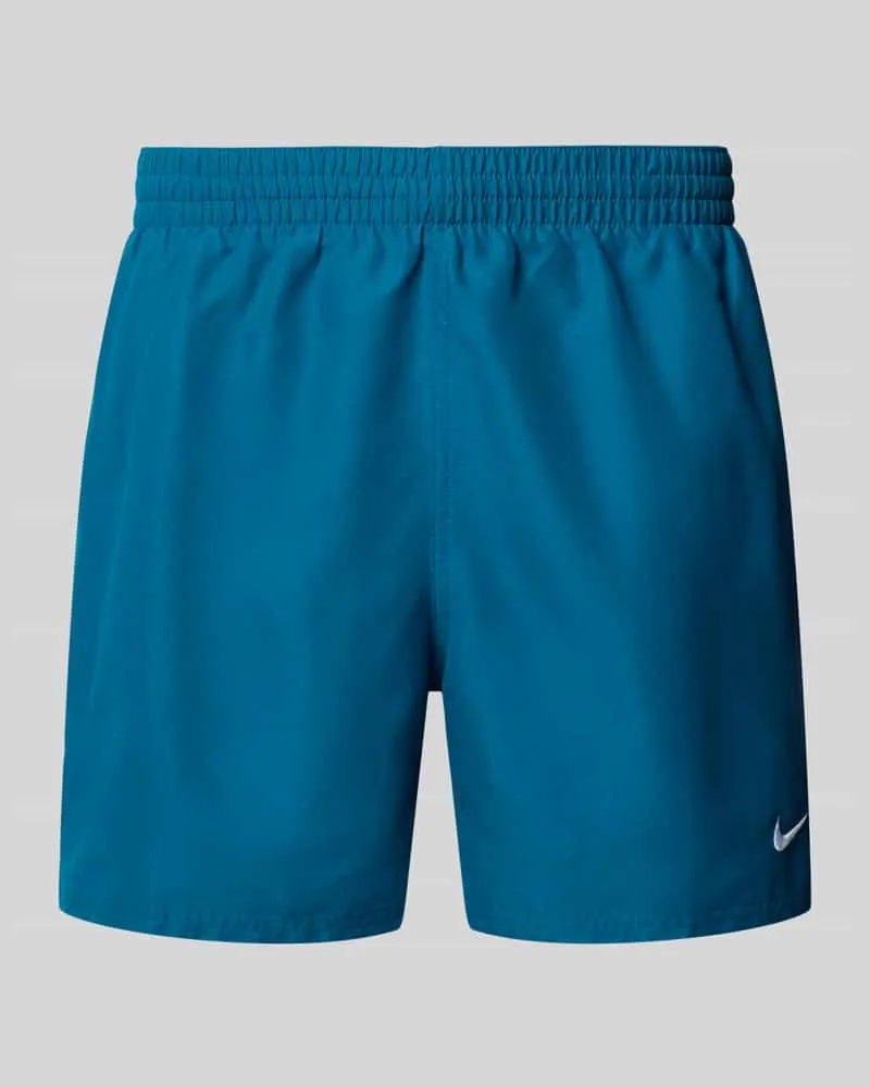 Nike Badeshorts mit Logo-Stitching und Eingrifftaschen Tuerkis