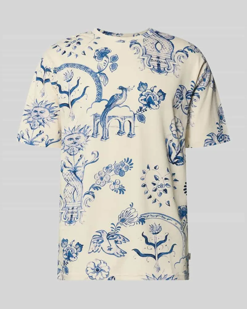 Scotch&Soda Relaxed Fit T-Shirt im Allover-Look Sand