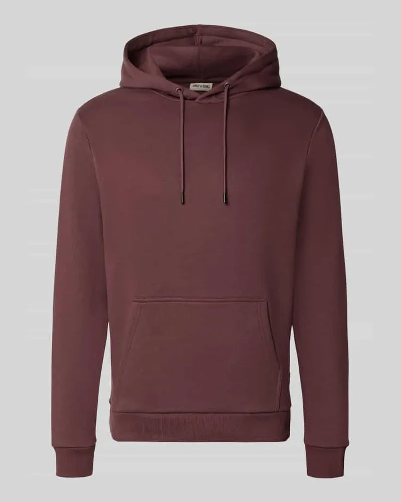 Only & Sons Regular Fit Hoodie aus Baumwoll-Mix Modell 'CERES Purple