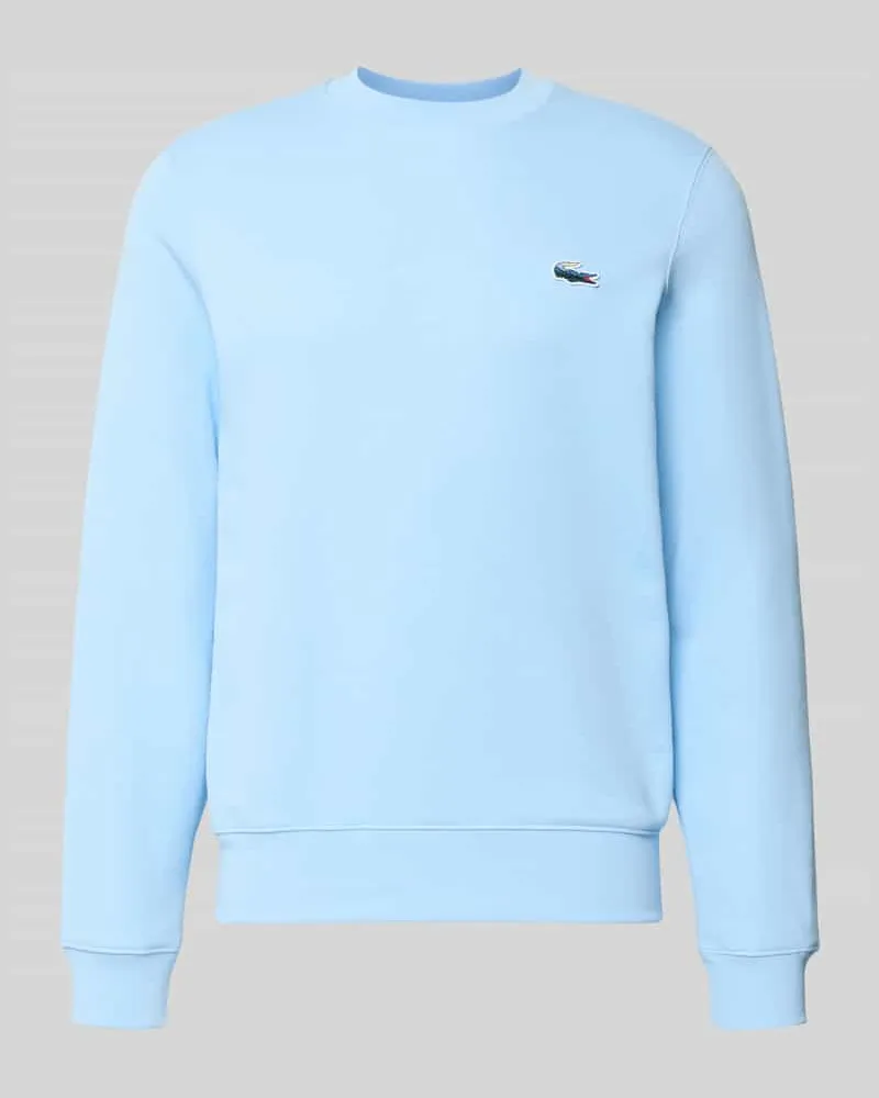 Lacoste Regular Fit Sweatshirt aus reiner Baumwolle Hellblau