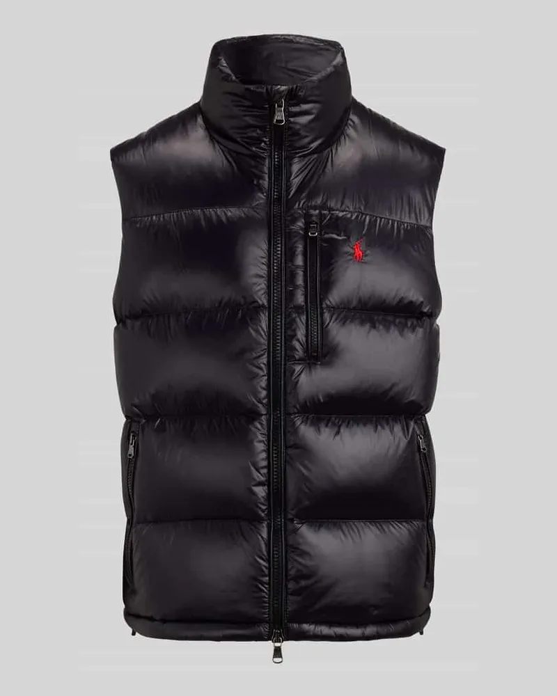 Ralph Lauren Regular Fit Steppweste mit Logo-Stitching Black