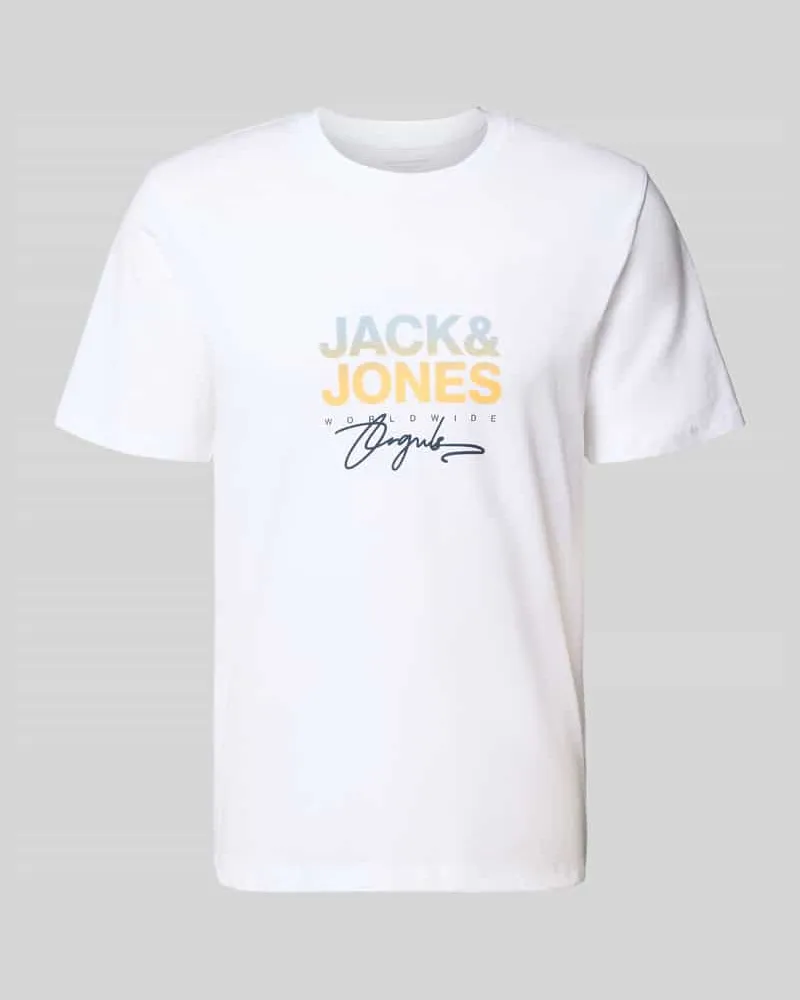 Jack & Jones T-Shirt mit Label-Print 