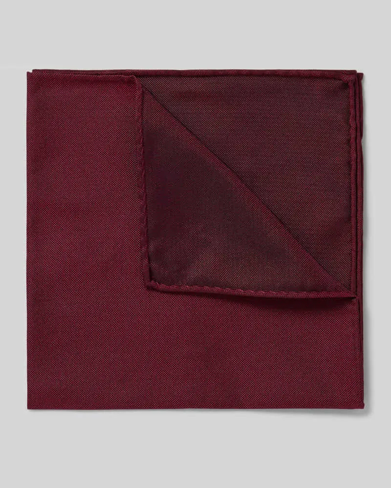 Blick Einstecktuch aus reiner Seide Bordeaux