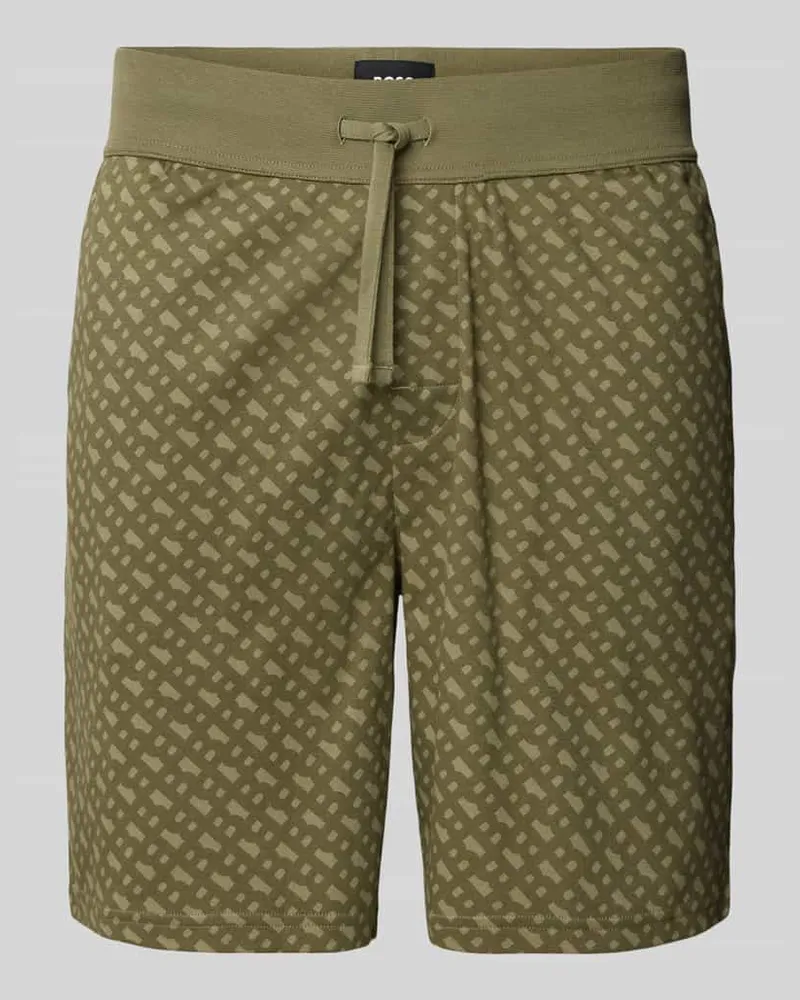 HUGO BOSS Relaxed Fit Sweatshorts aus reiner Baumwolle 