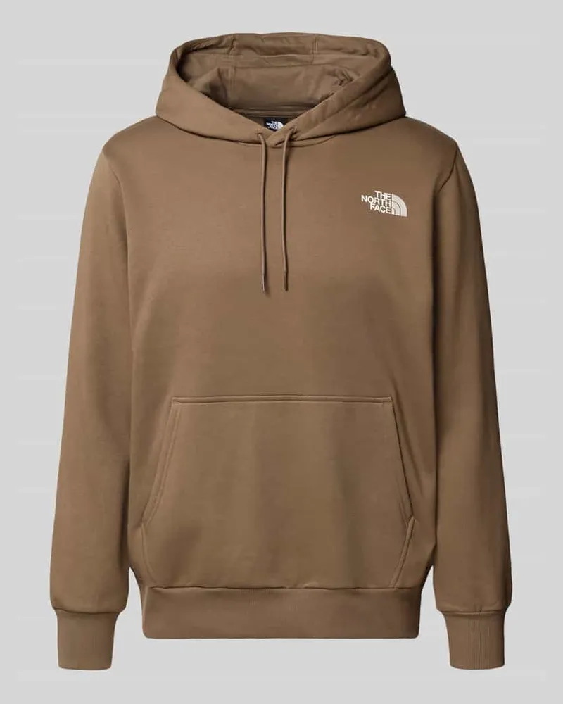 The North Face Hoodie mit Label-Print Schoko