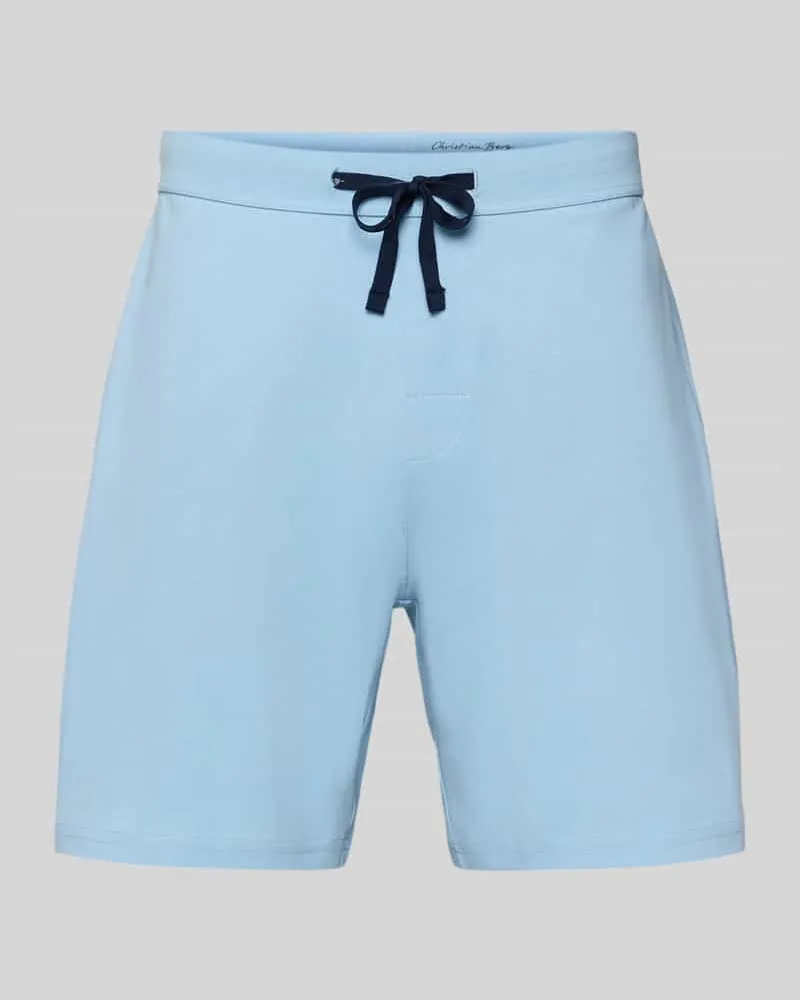Christian Berg Shorts mit elastischem Bund Bleu