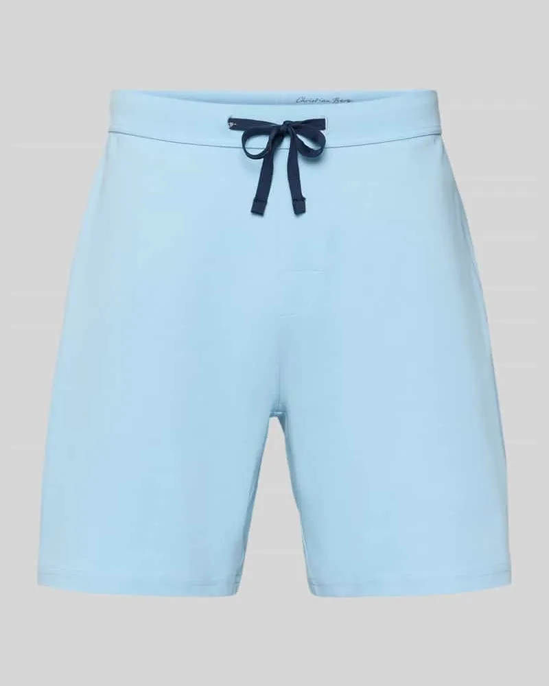 Christian Berg Shorts mit elastischem Bund Bleu
