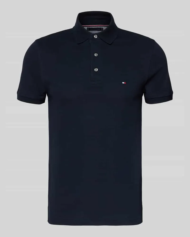 Tommy Hilfiger Slim Fit Poloshirt mit Stretch-Anteil Marine