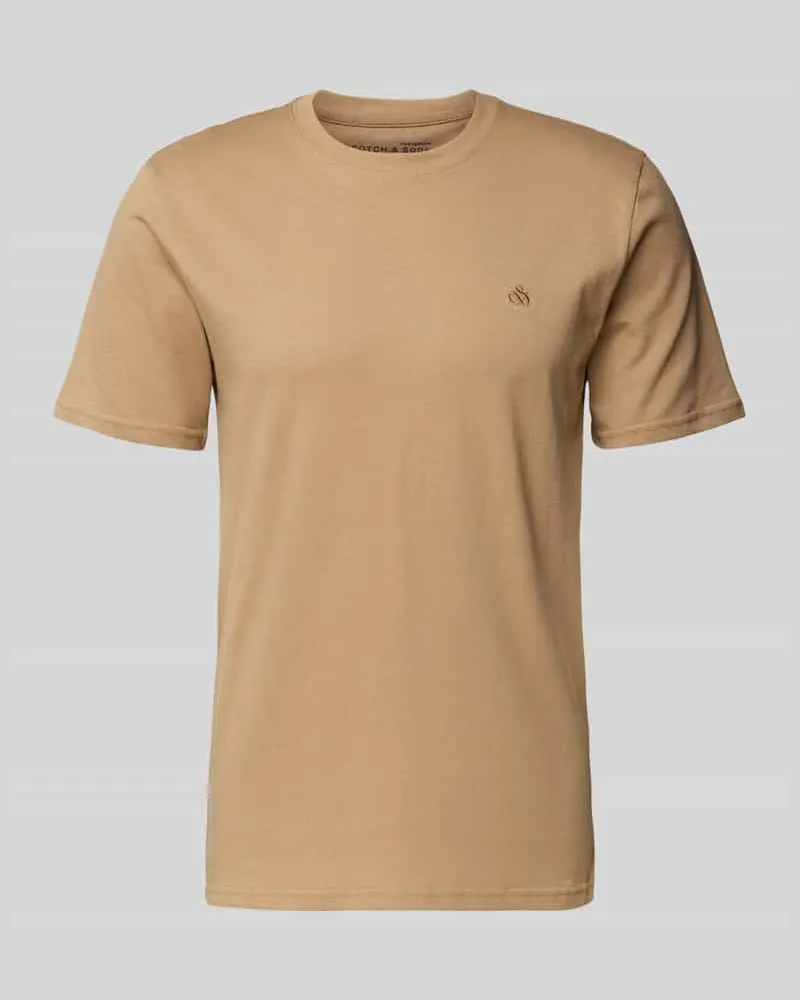 Scotch&Soda T-Shirt mit Label-Stitching Sand