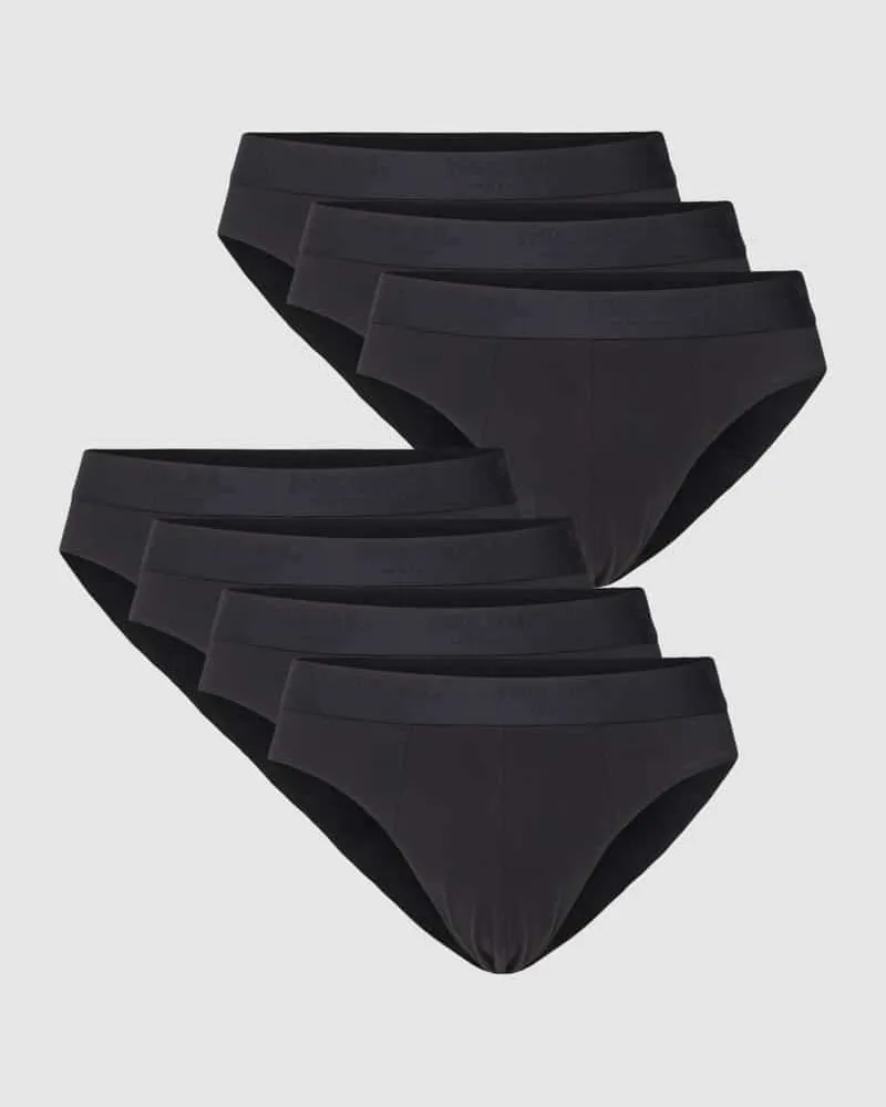 McNeal Slim Fit Slip mit Logo-Stitching im 7er-Pack Black