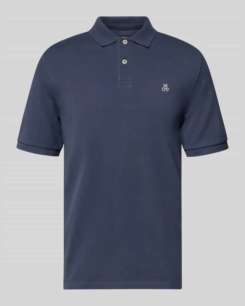 Marc O'Polo Regular Fit Poloshirt aus reiner Baumwolle Dunkelblau