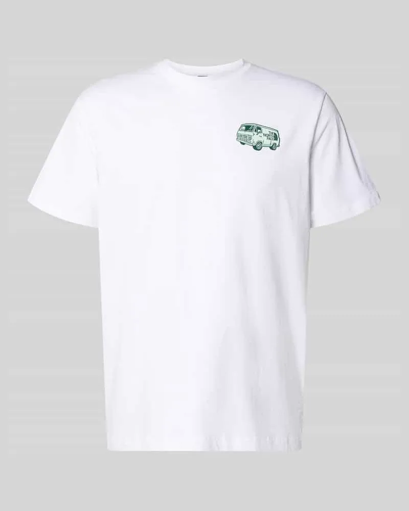 The North Face T-Shirt mit Label-Print und Rundhalsausschnitt Weiss