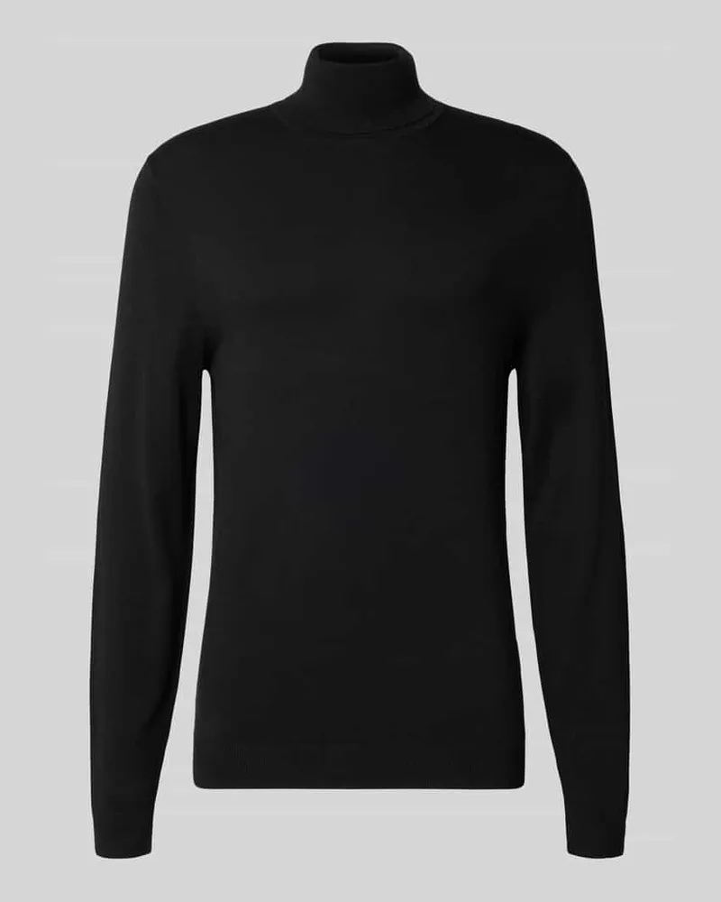 McNeal Rollkragenpullover aus Viskose-Mix Black